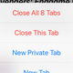 Close tabs more quickly in Safari.